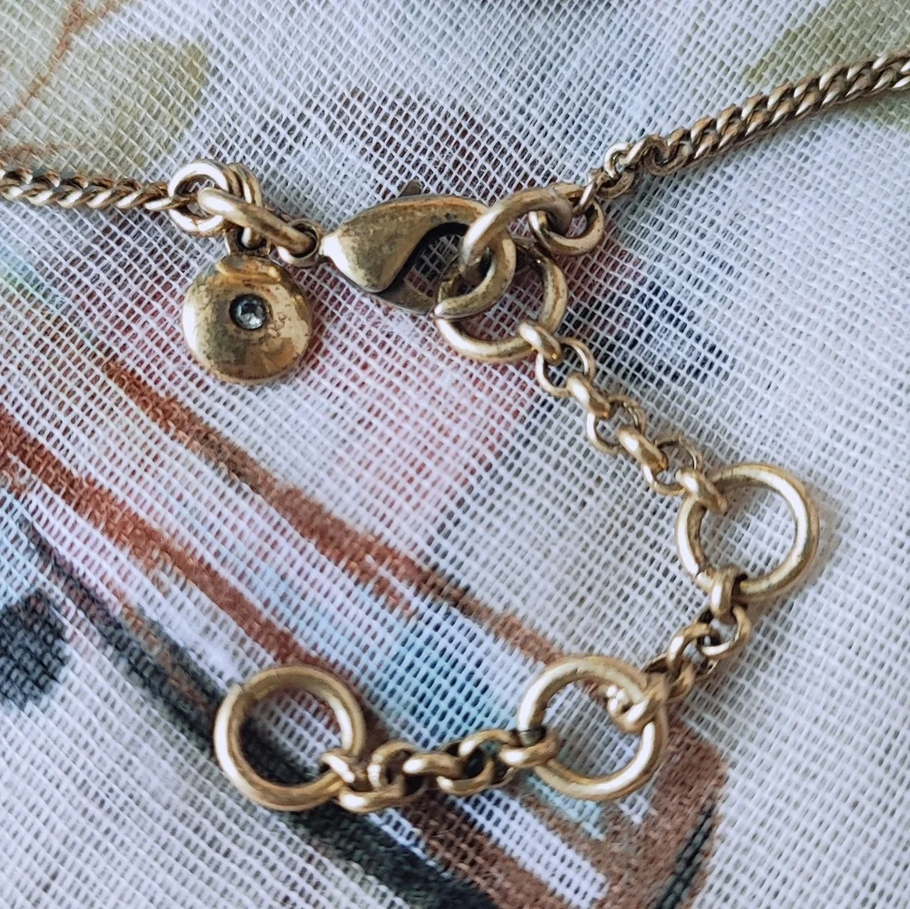 J. Crew Brand Signed Teardrop Faceted Golden Honey Acrylic Statement Necklace